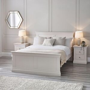 Julian Bowen Clermont 150Cm King Bed Surf White Julian Bowen Clermont 150Cm King Bed Surf White