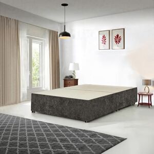 Divan Beds Deals Charcoal Chenille Divan Bed Base with Storage Available in 3ft, 4ft, 4ft6, 5ft, 6ft ((5FT King Size Divan Bed Base 2 Drawers)) Divan Beds Deals Charcoal Chenille Divan Bed Base with Storage Available in 3ft, 4ft, 4ft6, 5ft, 6ft ((5FT King Size Divan Bed Base 2 Drawers))