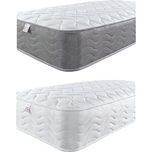 Aspire Beds 3 Layer Double Comfort Fillings & AC Aspire-Cool Touch Long Wave Sleep Surface Hybrid Bonnell Sprung & Memory Foam Premium Mattress, Grey Border, 4ft Small Double (4ft x 6ft3) Aspire Beds 3 Layer Double Comfort Fillings & AC Aspire-Cool Touch Long Wave Sleep Surface Hybrid Bonnell Sprung & Memory Foam Premium Mattress, Grey Border, 4ft Small Double (4ft x 6ft3)