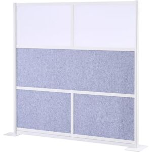 VEVOR Office Divider Privacy Partition, 1-Pack, 1778 x 1778 mm Modular Wall Room Divider, PET Workstation Cubicle Partition with Frosted Windows, Freestanding Privacy Panel for Office Library VEVOR Office Divider Privacy Partition, 1-Pack, 1778 x 1778 mm Modular Wall Room Divider, PET Workstation Cubicle Partition with Frosted Windows, Freestanding Privacy Panel for Office Library