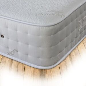 Starlight Beds Single Pocket Sprung Mattress. 9 Inch Deep Pocket Sprung Single Mattress with Memory Foam. White, Medium Firmness.(90cm x 190cm x 23cm) (3ft x 6ft3) Starlight Beds Single Pocket Sprung Mattress. 9 Inch Deep Pocket Sprung Single Mattress with Memory Foam. White, Medium Firmness.(90cm x 190cm x 23cm) (3ft x 6ft3)