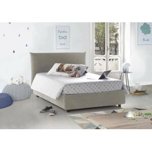 Talamo Italia Square and a half bed Ornella, Container bed with fabric covering, 100% Made in Italy, Front opening, suitable for mattress Cm 120x190, Beige Talamo Italia Square and a half bed Ornella, Container bed with fabric covering, 100% Made in Italy, Front opening, suitable for mattress Cm 120x190, Beige
