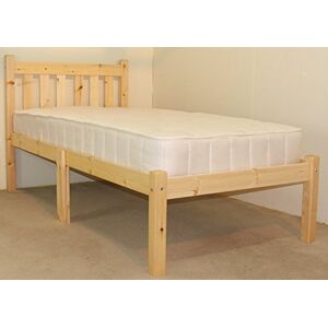 STRICTLY BEDS&BUNKS Amelia Pine Bed Frame including Sprung Mattress (20cm), 3ft Single STRICTLY BEDS&BUNKS Amelia Pine Bed Frame including Sprung Mattress (20cm), 3ft Single