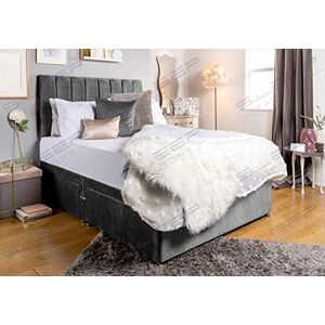 Sleep Factory Ltd Sleep Factory's Silver Velveto Divan Bed Set & Memory Foam Mattress (6.0FT (Super King), 2 Drawers (Same Side)) Sleep Factory Ltd Sleep Factory's Silver Velveto Divan Bed Set & Memory Foam Mattress (6.0FT (Super King), 2 Drawers (Same Side))