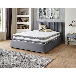 Aspire Beds 22cm Double Sided Duo Breathe Airflow Pocket+ Breathable 3D Air Mesh 1000 Pocket Spring Mattress, Small Double (4ft x 6ft3), Grey Border Aspire Beds 22cm Double Sided Duo Breathe Airflow Pocket+ Breathable 3D Air Mesh 1000 Pocket Spring Mattress, Small Double (4ft x 6ft3), Grey Border
