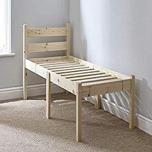 Strictly Beds and Bunks Limited Strictly Beds and Bunks Thor Pine Bed Frame including Sprung Mattress (15cm), 2ft 6 Single Strictly Beds and Bunks Limited Strictly Beds and Bunks Thor Pine Bed Frame including Sprung Mattress (15cm), 2ft 6 Single