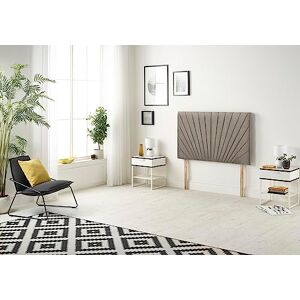 Somnior Beds Bed Centre Platinum Small Double 82cm Tweed Coffee Headboard With Wooden Struts Somnior Beds Bed Centre Platinum Small Double 82cm Tweed Coffee Headboard With Wooden Struts