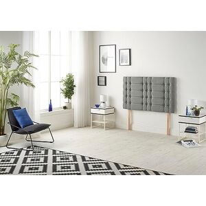 Somnior Beds Bed Centre Bliss Diamante Small Double 82cm Tweed Grey Headboard With Wooden Struts Somnior Beds Bed Centre Bliss Diamante Small Double 82cm Tweed Grey Headboard With Wooden Struts