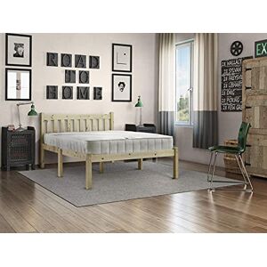 Strictly Beds and Bunks Limited Strictly Beds and Bunks Amelia Pine Bed Frame including Sprung Mattress (20cm), 4ft 6 Double Strictly Beds and Bunks Limited Strictly Beds and Bunks Amelia Pine Bed Frame including Sprung Mattress (20cm), 4ft 6 Double