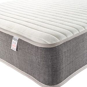Aspire Beds 9 Layer Construction Pocket+ 3000 Spring System & AC Aspire-Cool Flex Next Generation Memory Foam Hybrid Mattress, Grey Border, 4ft Small Double (4ft x 6ft3),8B-AC-3LMF Aspire Beds 9 Layer Construction Pocket+ 3000 Spring System & AC Aspire-Cool Flex Next Generation Memory Foam Hybrid Mattress, Grey Border, 4ft Small Double (4ft x 6ft3),8B-AC-3LMF