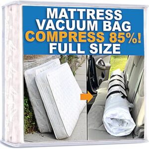 Homie Mattress Vacuum Bag, Sealable Bag for Memory Foam or Inner Spring Mattresses, Compression and Storage for Moving and Returns (Full) Homie Mattress Vacuum Bag, Sealable Bag for Memory Foam or Inner Spring Mattresses, Compression and Storage for Moving and Returns (Full)