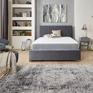 Aspire Beds 22cm Double Sided Crystal Pocket+ Comfort 1000 Pocket Spring Mattress, King Size (5ft x 6ft6), Grey Border Aspire Beds 22cm Double Sided Crystal Pocket+ Comfort 1000 Pocket Spring Mattress, King Size (5ft x 6ft6), Grey Border
