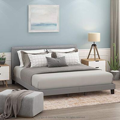 Furinno Laval - Glacier - Super King - 12pc Slats - Bed Frame Furinno Laval - Glacier - Super King - 12pc Slats - Bed Frame