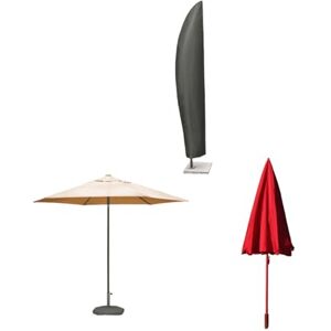 Home Source Waterproof Parasol Cover – Durable UV Resistant 130g PE Knitting Cloth with Drawstring Closure, Fits Large & Jumbo Parasols, Weatherproof Protection Home Source Waterproof Parasol Cover – Durable UV Resistant 130g PE Knitting Cloth with Drawstring Closure, Fits Large & Jumbo Parasols, Weatherproof Protection