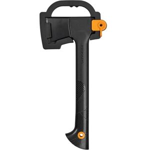 Fiskars Universal Axe, Solid, With protective cover, Non-stick coated, Steel/Plastic and Glass fibre handle, Black/Orange, A6, Length: 39 cm, 652 g, 1052046 Fiskars Universal Axe, Solid, With protective cover, Non-stick coated, Steel/Plastic and Glass fibre handle, Black/Orange, A6, Length: 39 cm, 652 g, 1052046