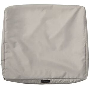 Classic Accessories Ravenna Water-Resistant 21 x 20 x 4 Inch Outdoor Back Cushion Slip Cover, Patio Furniture Cushion Cover, Mushroom Classic Accessories Ravenna Water-Resistant 21 x 20 x 4 Inch Outdoor Back Cushion Slip Cover, Patio Furniture Cushion Cover, Mushroom