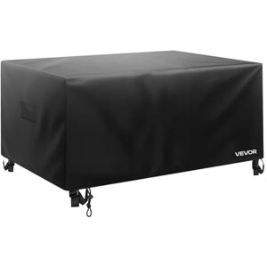 VEVOR Patio Furniture Cover, 420D Heavy Duty Waterproof Outdoor Dining Table and Chairs Cover, Large Squre Patio Table Covers with Air Vent for All Weather, 126L x 126W x 32H inch, Black VEVOR Patio Furniture Cover, 420D Heavy Duty Waterproof Outdoor Dining Table and Chairs Cover, Large Squre Patio Table Covers with Air Vent for All Weather, 126L x 126W x 32H inch, Black