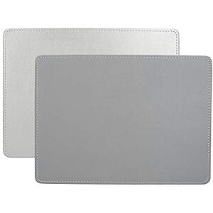 Creative Labs C000268 Silver Placemats, Rectangular, 29 x 21.5 cm, Set of 4 Faux Leather Table Mats Creative Labs C000268 Silver Placemats, Rectangular, 29 x 21.5 cm, Set of 4 Faux Leather Table Mats