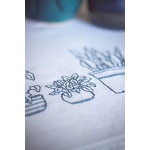 Vervaco Pre-Printed Embroidery Kit Indoor Plants Tablecloth Complete Set DIY Adult Table Decoration Manual Leisure Creative Gift Woman Approx. 80 x 80 cm Embroidery Pattern, Cotton, Multi-Coloured Vervaco Pre-Printed Embroidery Kit Indoor Plants Tablecloth Complete Set DIY Adult Table Decoration Manual Leisure Creative Gift Woman Approx. 80 x 80 cm Embroidery Pattern, Cotton, Multi-Coloured