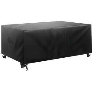 VEVOR Patio Furniture Cover, 420D Heavy Duty Waterproof Outdoor Dining Table and Chairs Cover, Large Rectangular Patio Table Covers with Air Vent for All Weather, 88L x 62W x 28H inch, Black VEVOR Patio Furniture Cover, 420D Heavy Duty Waterproof Outdoor Dining Table and Chairs Cover, Large Rectangular Patio Table Covers with Air Vent for All Weather, 88L x 62W x 28H inch, Black