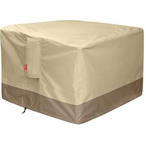 SheeChung Gas Fire Pit Cover Square 600D Heavy Duty Patio Outdoor Fire Pit Table Cover with PVC Coating,100% Waterproof,Air Vents,Fits for 30 / 31 / 32 inch Fire Pit / Table Cover (32”L x 32”W x 24”H,Beige) SheeChung Gas Fire Pit Cover Square 600D Heavy Duty Patio Outdoor Fire Pit Table Cover with PVC Coating,100% Waterproof,Air Vents,Fits for 30 / 31 / 32 inch Fire Pit / Table Cover (32”L x 32”W x 24”H,Beige)