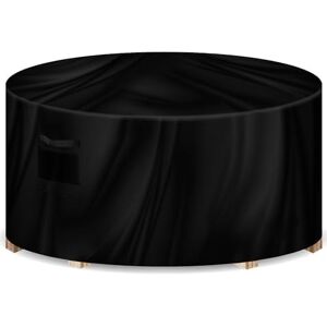 Futura Premium Round Garden Furniture Covers Waterproof 128x71cm, Heavy Duty 600D Oxford Fabric Round Garden Table Cover, PVC Lined Round Patio Table Cover with Air Vents and UV Safe Futura Premium Round Garden Furniture Covers Waterproof 128x71cm, Heavy Duty 600D Oxford Fabric Round Garden Table Cover, PVC Lined Round Patio Table Cover with Air Vents and UV Safe