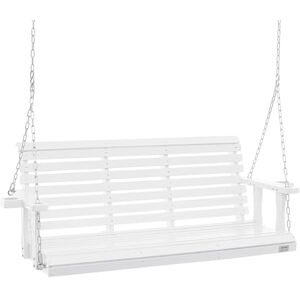 VEVOR Patio Courtyard & Garden, Upgraded 880 lbs Strong Load Capacity, Heavy Duty Swing Chair Bench with Hanging Chains for Outdoors, White, 1702x710x600 mm VEVOR Patio Courtyard & Garden, Upgraded 880 lbs Strong Load Capacity, Heavy Duty Swing Chair Bench with Hanging Chains for Outdoors, White, 1702x710x600 mm