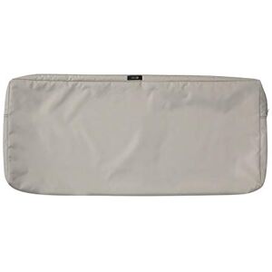 Classic Accessories Ravenna Water-Resistant 48 x 18 x 3 Inch Patio Bench/Settee Cushion Slip Cover, Mushroom Classic Accessories Ravenna Water-Resistant 48 x 18 x 3 Inch Patio Bench/Settee Cushion Slip Cover, Mushroom