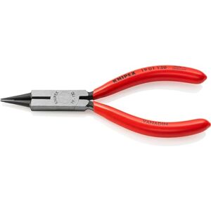 KNIPEX Round Nose Pliers with cutting edge (Jewellers' Pliers) black atramentized, plastic coated 130 mm 19 01 130 KNIPEX Round Nose Pliers with cutting edge (Jewellers' Pliers) black atramentized, plastic coated 130 mm 19 01 130