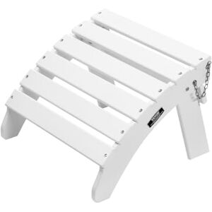VEVOR Adirondack Ottoman, 17.7L x 19.7W x 13.8H Inch HDPE Plastic Folding Adirondack Ottoman, Weather-Resistant Foot Rest for Adirondack Chair, Widely Used for Outside Porch Pool Lawn Backyard, White VEVOR Adirondack Ottoman, 17.7L x 19.7W x 13.8H Inch HDPE Plastic Folding Adirondack Ottoman, Weather-Resistant Foot Rest for Adirondack Chair, Widely Used for Outside Porch Pool Lawn Backyard, White