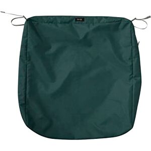 Classic Accessories Ravenna Water-Resistant 25 x 25 x 5 Inch Square Outdoor Seat Cushion Slip Cover, Patio Furniture Chair Cushion Cover, Mallard Green Classic Accessories Ravenna Water-Resistant 25 x 25 x 5 Inch Square Outdoor Seat Cushion Slip Cover, Patio Furniture Chair Cushion Cover, Mallard Green