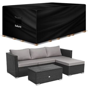 Futura Premium Rectangular Garden Furniture Covers Waterproof 213x132x72cm, Heavy Duty 600D Oxford Fabric Outdoor Table, Patio & Rattan Garden Furniture Covers, PVC Lined, Air Vents and UV Safe Futura Premium Rectangular Garden Furniture Covers Waterproof 213x132x72cm, Heavy Duty 600D Oxford Fabric Outdoor Table, Patio & Rattan Garden Furniture Covers, PVC Lined, Air Vents and UV Safe