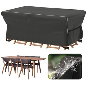 Velway Garden Furniture Covers Waterproof 180x120x74cm Outdoor Table Cover Tear-Resistant with Reflective Strip Air Vent 600D Anti-UV Windproof for Outside Patio Table and Chair Rattan Sofa Black Velway Garden Furniture Covers Waterproof 180x120x74cm Outdoor Table Cover Tear-Resistant with Reflective Strip Air Vent 600D Anti-UV Windproof for Outside Patio Table and Chair Rattan Sofa Black