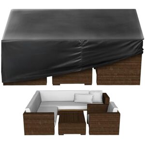 VEVOR Patio Furniture Cover, 420D Heavy Duty Waterproof Outdoor Dining Table and Chairs Cover, Large Squre Patio Table Covers with Air Vent for All Weather, 94L x 94W x 28H inch, Black VEVOR Patio Furniture Cover, 420D Heavy Duty Waterproof Outdoor Dining Table and Chairs Cover, Large Squre Patio Table Covers with Air Vent for All Weather, 94L x 94W x 28H inch, Black