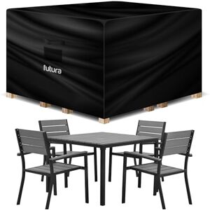 Futura Premium Square Garden Furniture Covers Waterproof 250x250x90cm, Heavy Duty 600D Oxford Fabric Outdoor Table, Patio & Rattan Garden Furniture Covers, PVC Lined, Air Vents and UV Safe Futura Premium Square Garden Furniture Covers Waterproof 250x250x90cm, Heavy Duty 600D Oxford Fabric Outdoor Table, Patio & Rattan Garden Furniture Covers, PVC Lined, Air Vents and UV Safe
