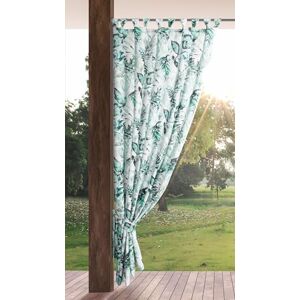 Eurofirany GARDEN Outdoor Curtain with Tab Top 1 pc. Velcro Fastener, Sun Protection, Privacy Screen, Windproof, Waterproof Curtain for Patio, Gazebo, Pergola, Porch, W61" x L79", Green Print Eurofirany GARDEN Outdoor Curtain with Tab Top 1 pc. Velcro Fastener, Sun Protection, Privacy Screen, Windproof, Waterproof Curtain for Patio, Gazebo, Pergola, Porch, W61" x L79", Green Print