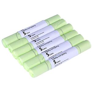 The Caddy Company Compostable Bin Liners 5 Litre, 150 Bags, Green The Caddy Company Compostable Bin Liners 5 Litre, 150 Bags, Green
