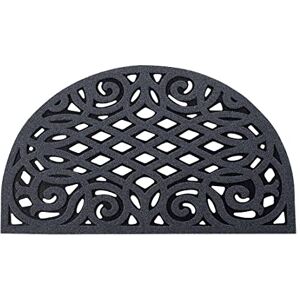 Nicoman Outdoor Doormat Decorative Stair Mats Heavy Duty Drainage Dirt Trapper Porch Rubber Skid Proof Anti Slip (Half-Moon, Grey, 75 x 44cm) Nicoman Outdoor Doormat Decorative Stair Mats Heavy Duty Drainage Dirt Trapper Porch Rubber Skid Proof Anti Slip (Half-Moon, Grey, 75 x 44cm)