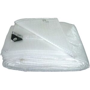 kippen Transparent mesh tarpaulin with weight of 160 g/m². Size, Polyethylene (PE), White, Taglia 4x10 (40 m²) kippen Transparent mesh tarpaulin with weight of 160 g/m². Size, Polyethylene (PE), White, Taglia 4x10 (40 m²)