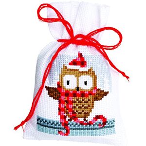 Vervaco Bags Christmas Buddies AIDA Set of 3, White, One Size Vervaco Bags Christmas Buddies AIDA Set of 3, White, One Size