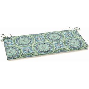 Pillow Perfect Delancey Lagoon Bench Cushion, Blue Pillow Perfect Delancey Lagoon Bench Cushion, Blue