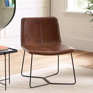 Julian Bowen Joren Tan Brown PU Leather Lounge Chair Julian Bowen Joren Tan Brown PU Leather Lounge Chair
