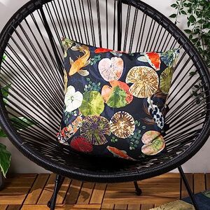 Paoletti Koi Pond Outdoor Polyester Filled Cushion Twin Pack Paoletti Koi Pond Outdoor Polyester Filled Cushion Twin Pack