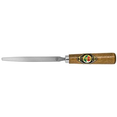 Kirschen 3916000 Triangular Scraper Burnisher with Wooden Handle, Brown/Grey Kirschen 3916000 Triangular Scraper Burnisher with Wooden Handle, Brown/Grey