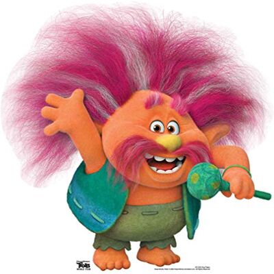 King - Peppy Trolls World Tour - Cardboard Figure King - Peppy Trolls World Tour - Cardboard Figure