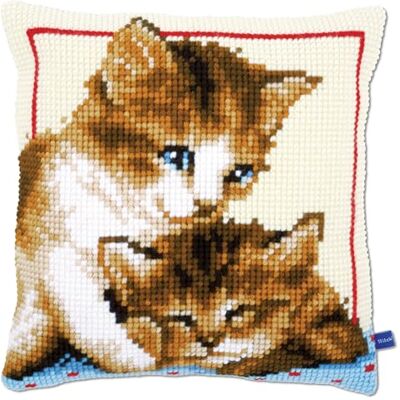 Vervaco Cross-Stitch Cushion - 40x40cm Multi-Color Decor Vervaco Cross-Stitch Cushion - 40x40cm Multi-Color Decor