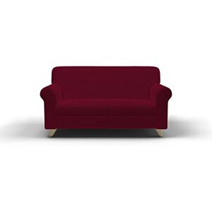 Italian Bed Linen LESLIE Elastic Stretch Sofa Cover, Burgundy 2 Seater Italian Bed Linen LESLIE Elastic Stretch Sofa Cover, Burgundy 2 Seater