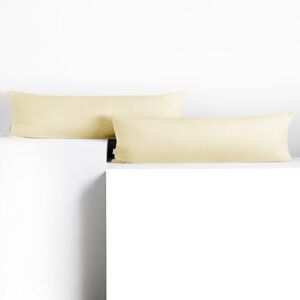 DecoKing 2 Pillowcases 20 x 145 cm Jersey 100% Combed Cotton Zip Cream Amber DecoKing 2 Pillowcases 20 x 145 cm Jersey 100% Combed Cotton Zip Cream Amber