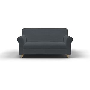 Italian Bed Linen LESLIE Elastic Stretch Sofa Cover, Dark Grey 2 Seater Italian Bed Linen LESLIE Elastic Stretch Sofa Cover, Dark Grey 2 Seater
