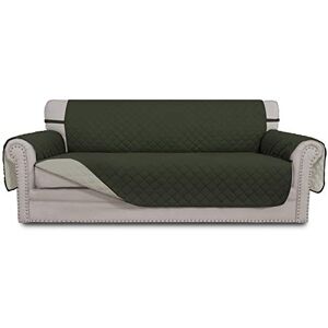 Easy-Going Reversible Couch Cover for 3 Cushion Couch Sofa Cover for Dogs Water Resistant Furniture Protector Cover with Foam Sticks Elastic Straps for Pet Cat (Sofa, Army Green/Beige) Easy-Going Reversible Couch Cover for 3 Cushion Couch Sofa Cover for Dogs Water Resistant Furniture Protector Cover with Foam Sticks Elastic Straps for Pet Cat (Sofa, Army Green/Beige)
